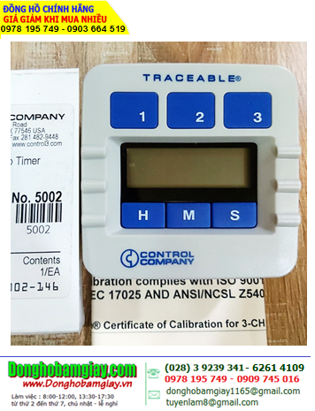 Traceable 5002 _Đồng hồ đếm lùi đếm tiến 10 GIỜ 5002 Traceable® Original Lab Timer _Đã được hiệu chuẩn tại Mỹ 
